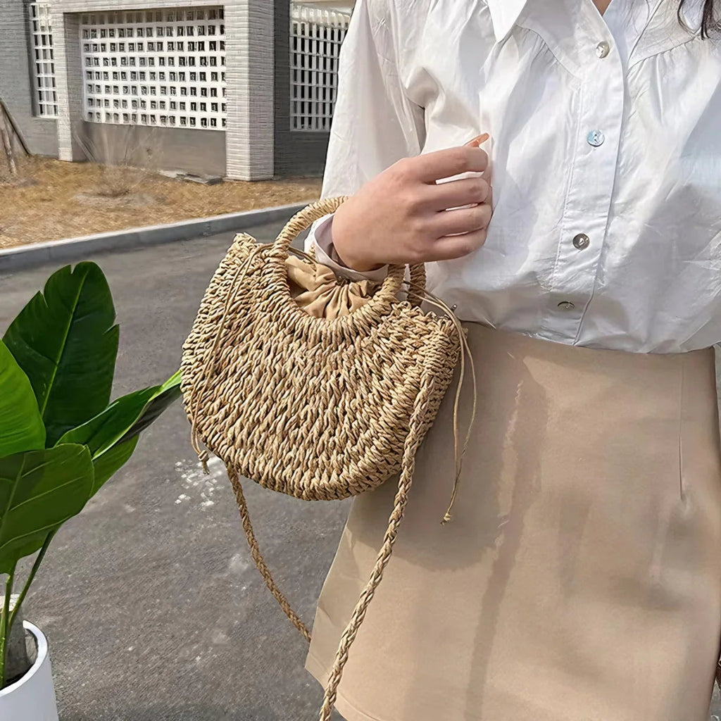 Bolso Vintage con Hebilla Elegante