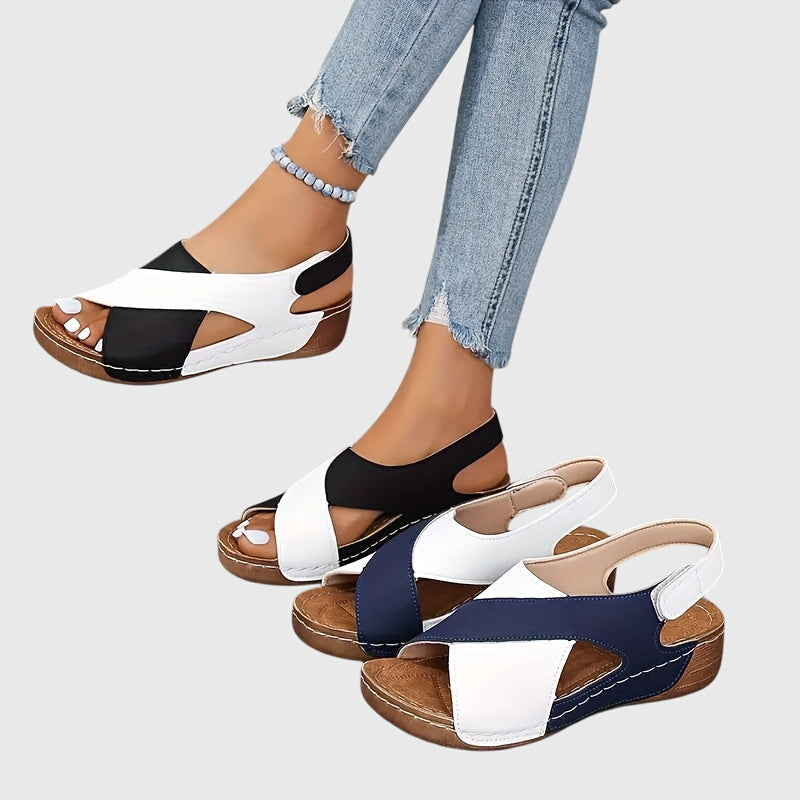 Angelina™ | Sandalias elegantes de ante con plantilla de máximo confort