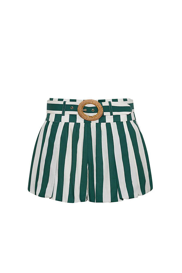 Conjunto de top de tirantes a rayas