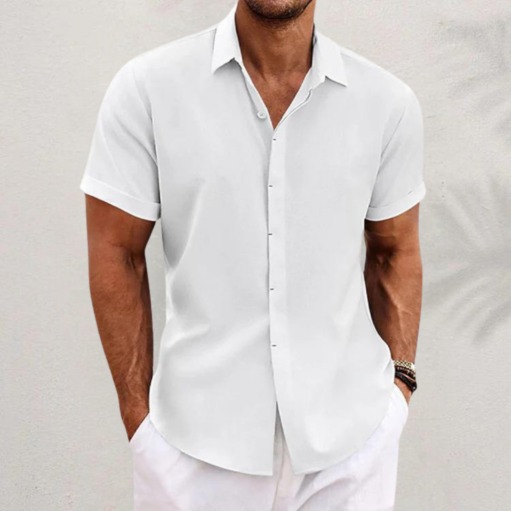 Camisa Casual de Manga Corta para Hombre