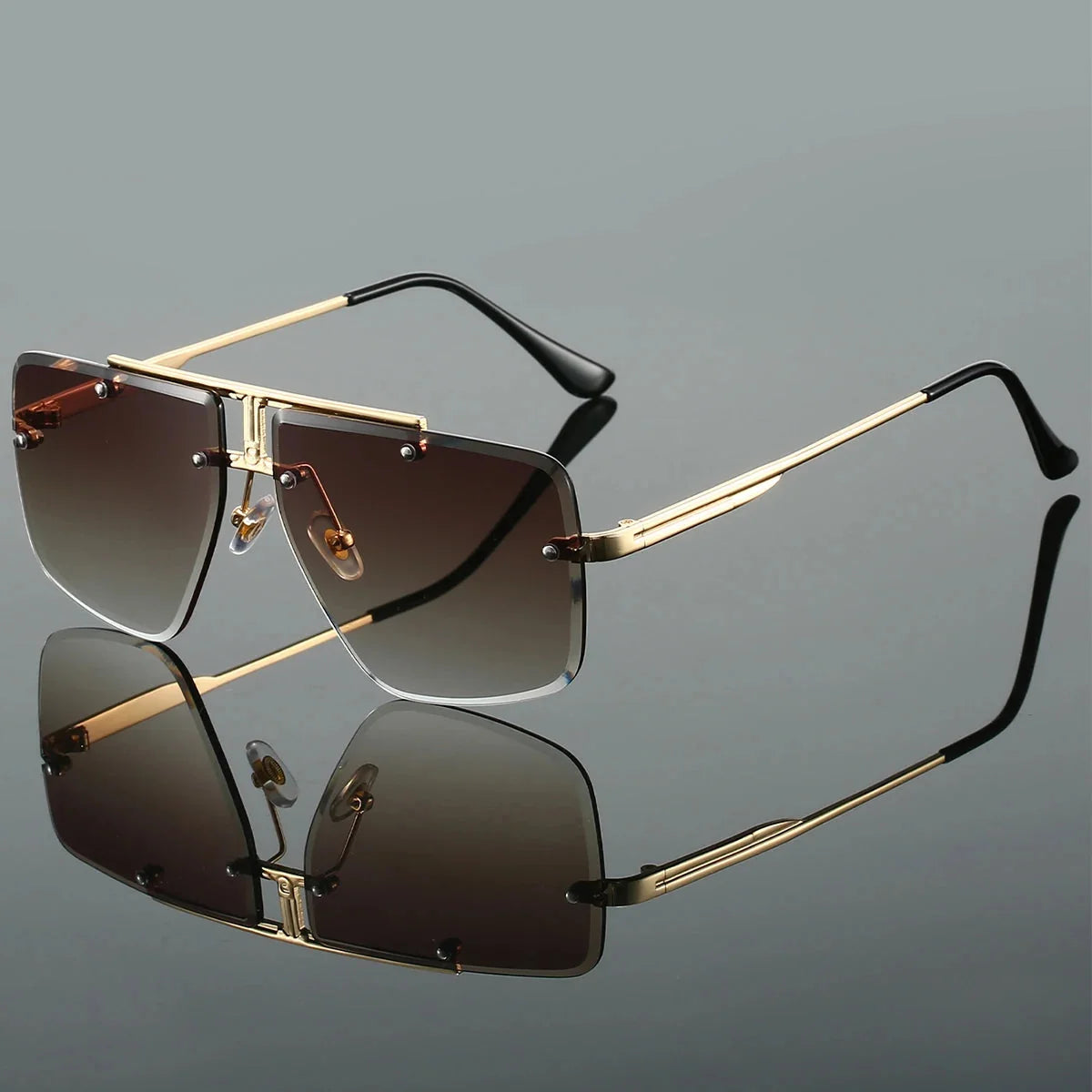 Gafas de sol cuadradas sin montura Dalton – Gafas modernas y ligeras