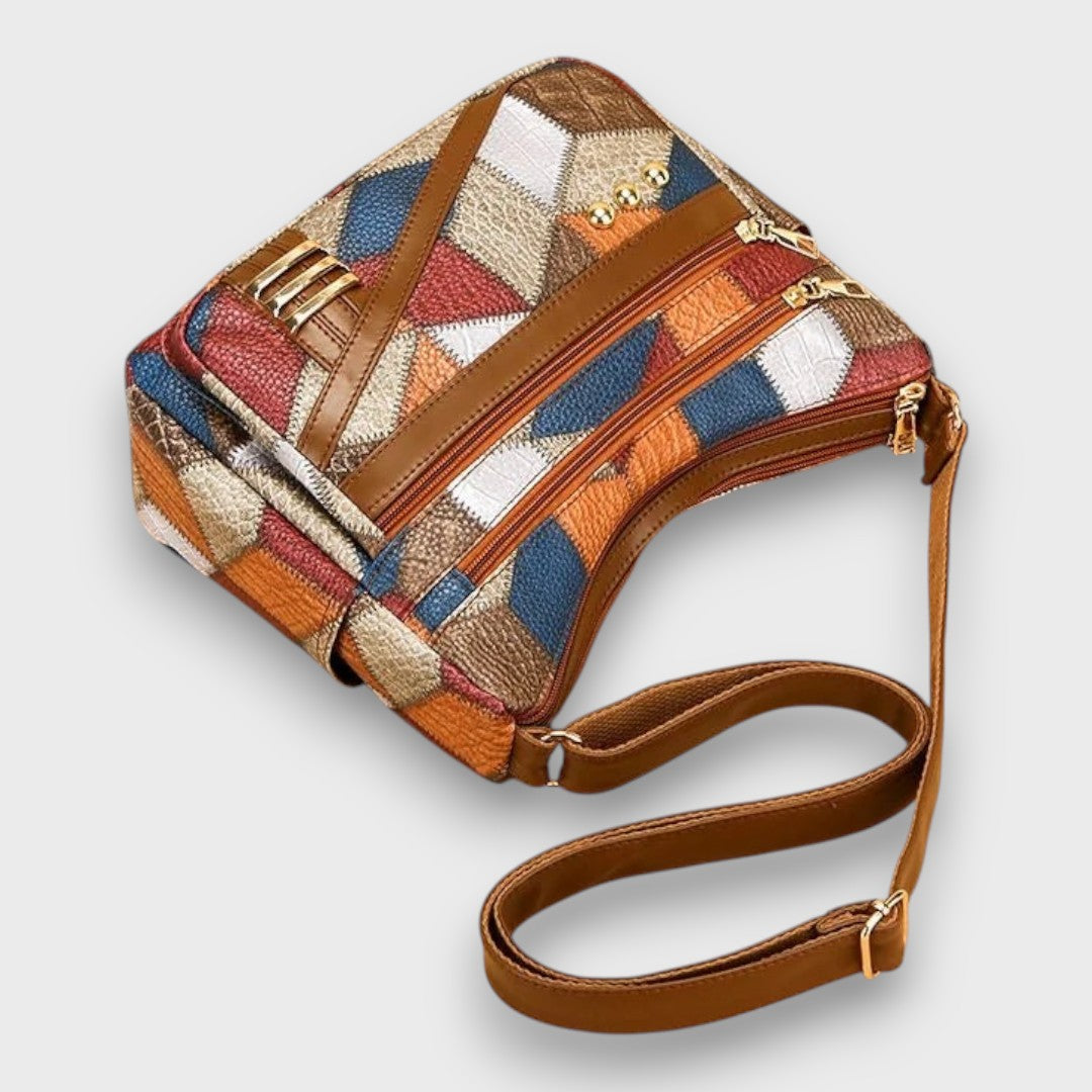 Miresta | Elegante bolso de hombro con diseño de patchwork