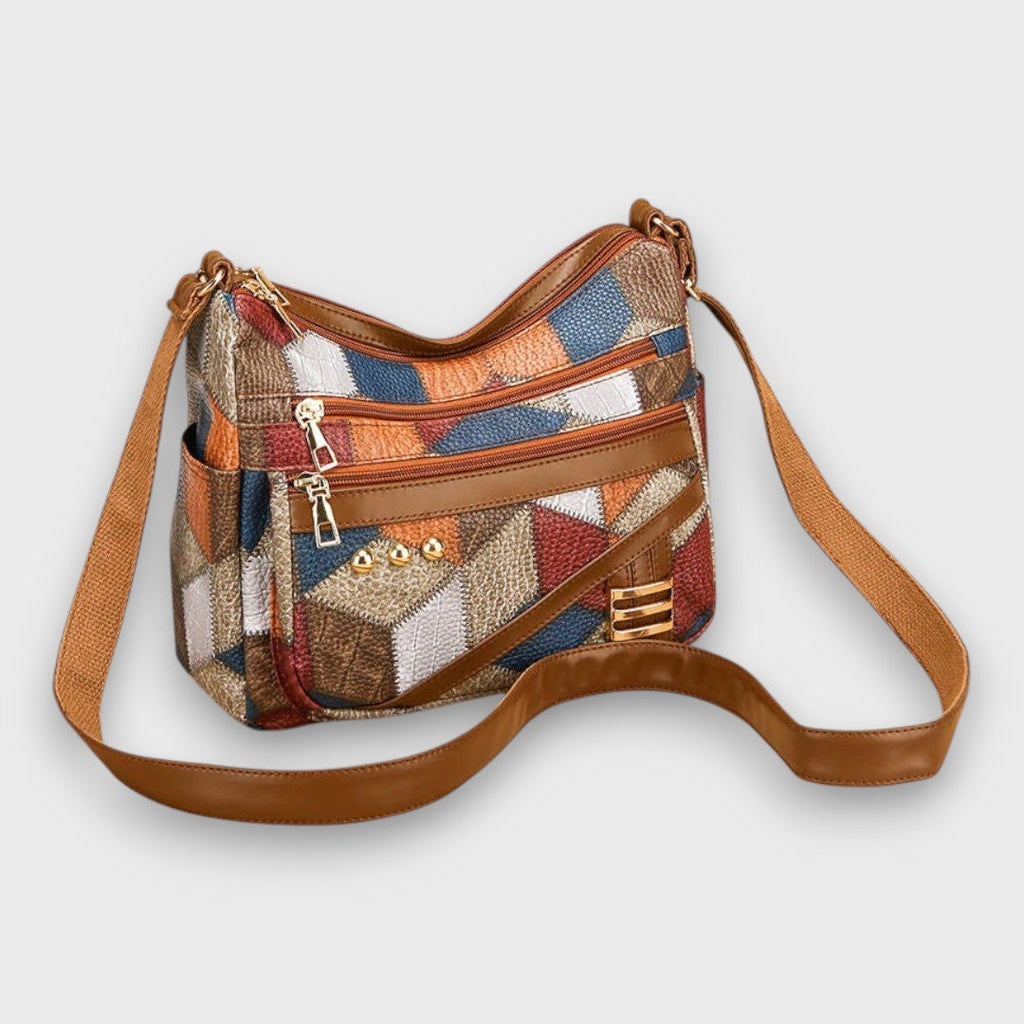 Miresta | Elegante bolso de hombro con diseño de patchwork