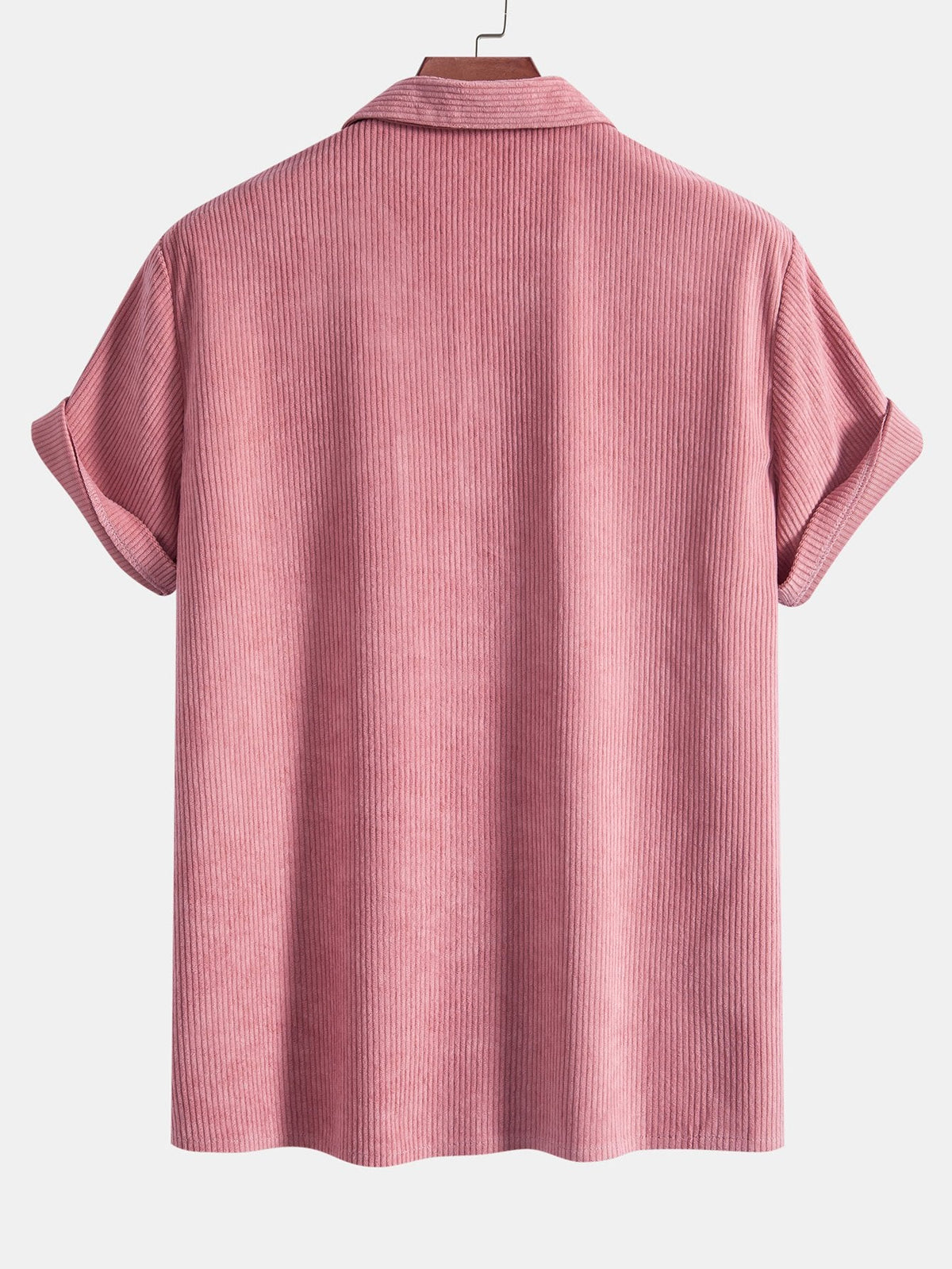 Conjunto cubano de pana: camisa de manga corta y pantalones cortos