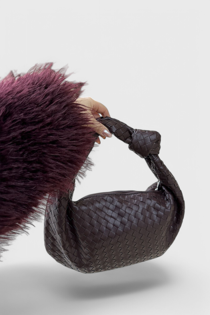 Sage | Elegante bolso de hombro mediano tejido