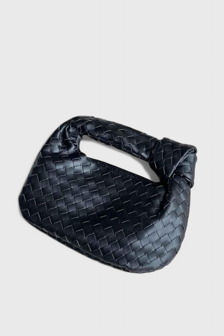 Verde salvia | Mini bolso satchel tejido
