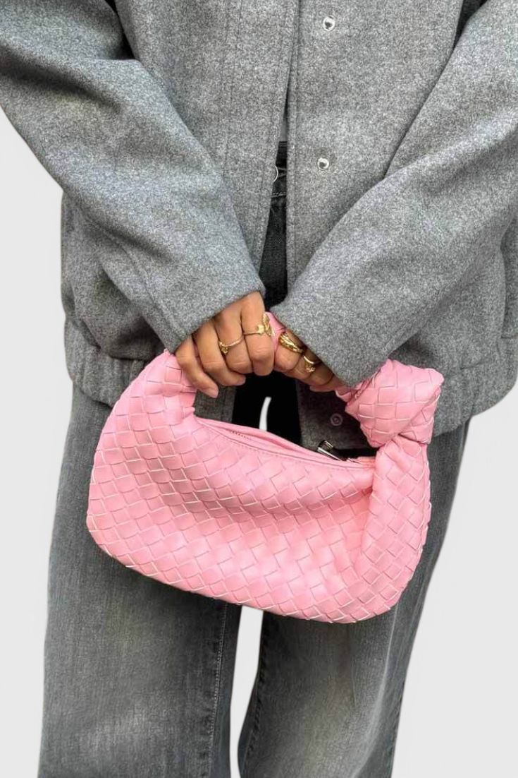 Verde salvia | Mini bolso satchel tejido