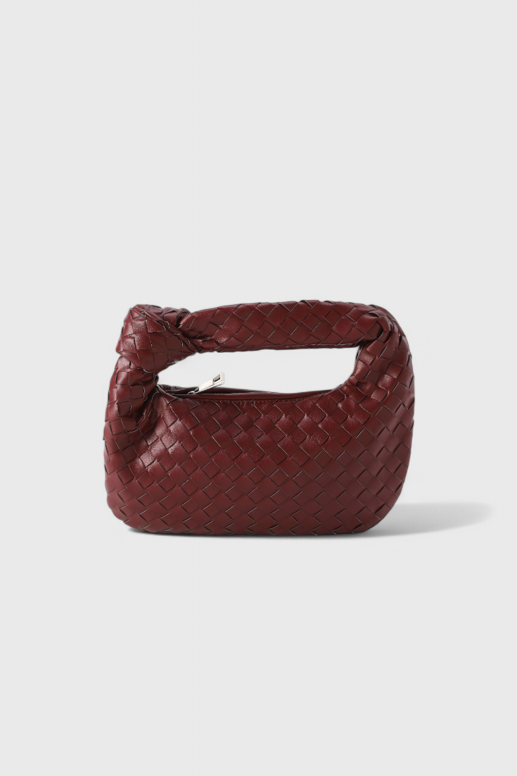 Verde salvia | Mini bolso satchel tejido