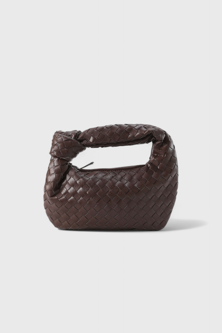 Verde salvia | Mini bolso satchel tejido