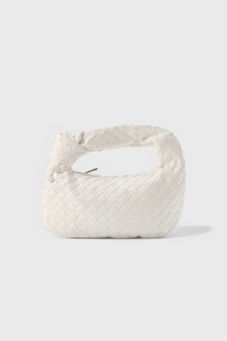 Verde salvia | Mini bolso satchel tejido