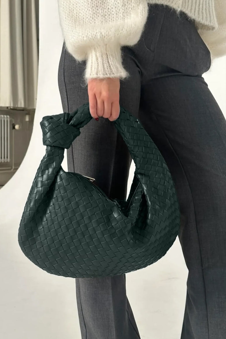 Sage | Elegante bolso de hombro mediano tejido