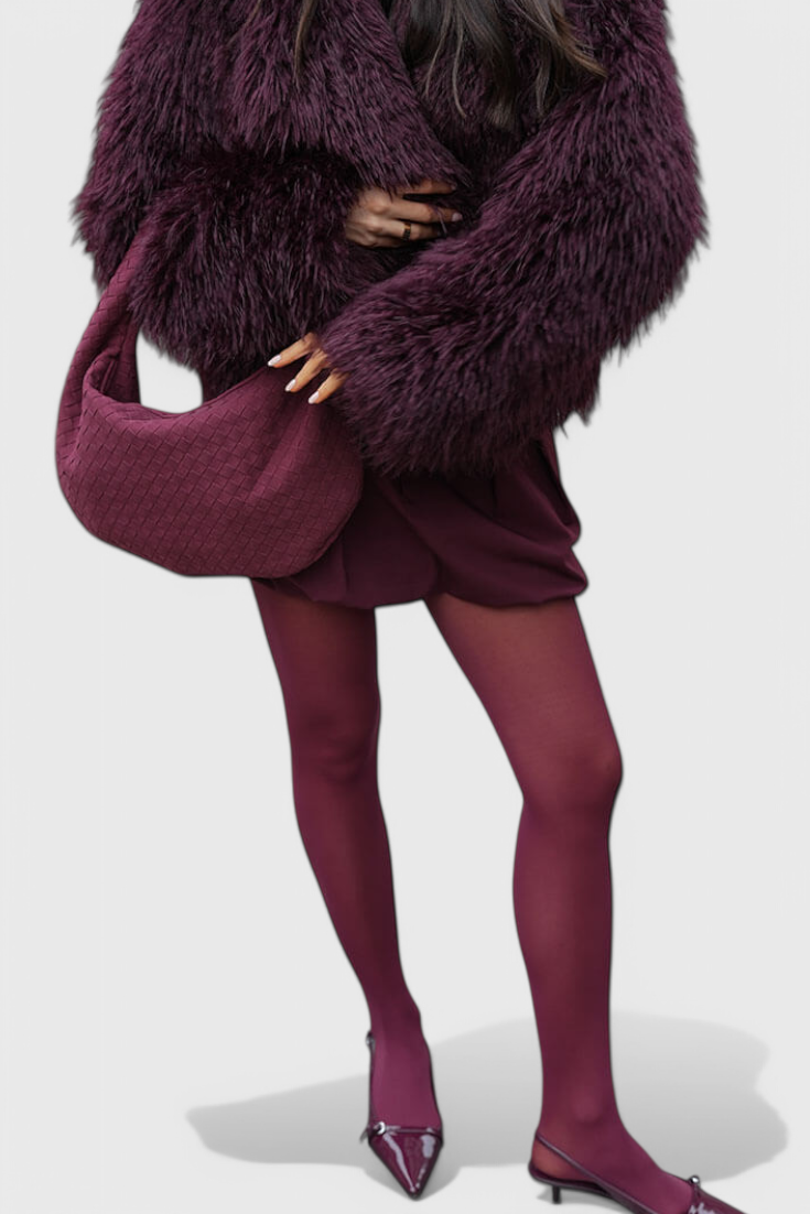 Lila | Elegante bolso mediano tejido con sofisticado detalle de nudo