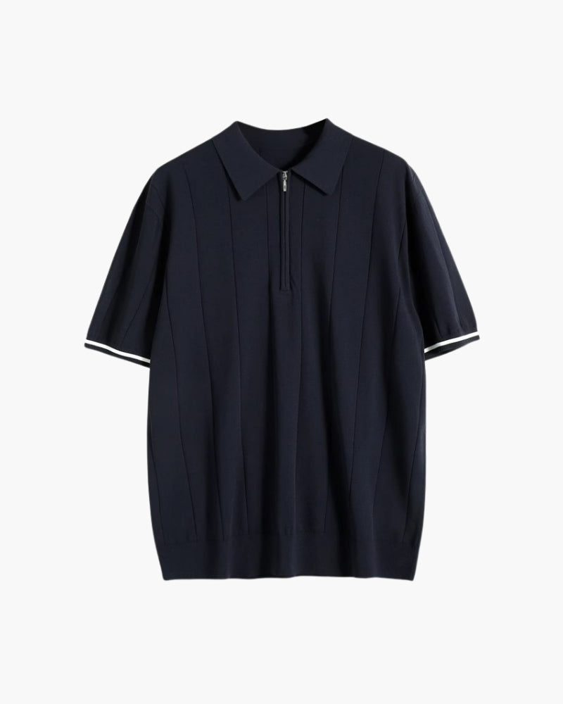 Camisa con cuello y cremallera