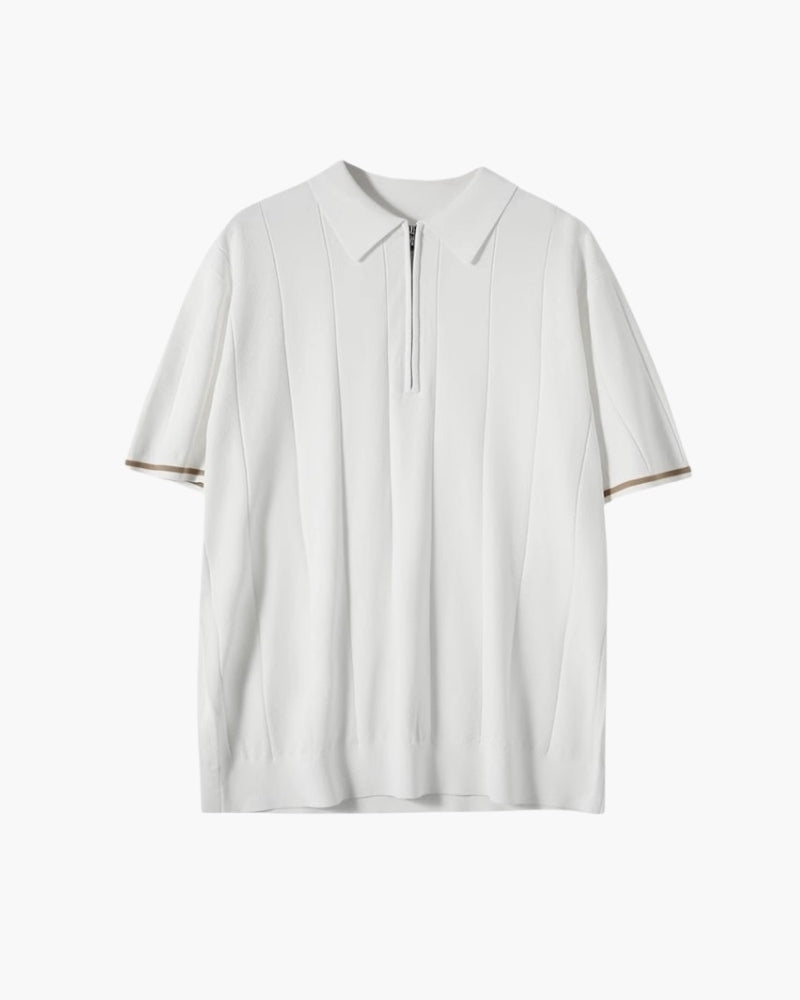 Camisa con cuello y cremallera