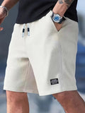 Pantalón corto tipo gofre