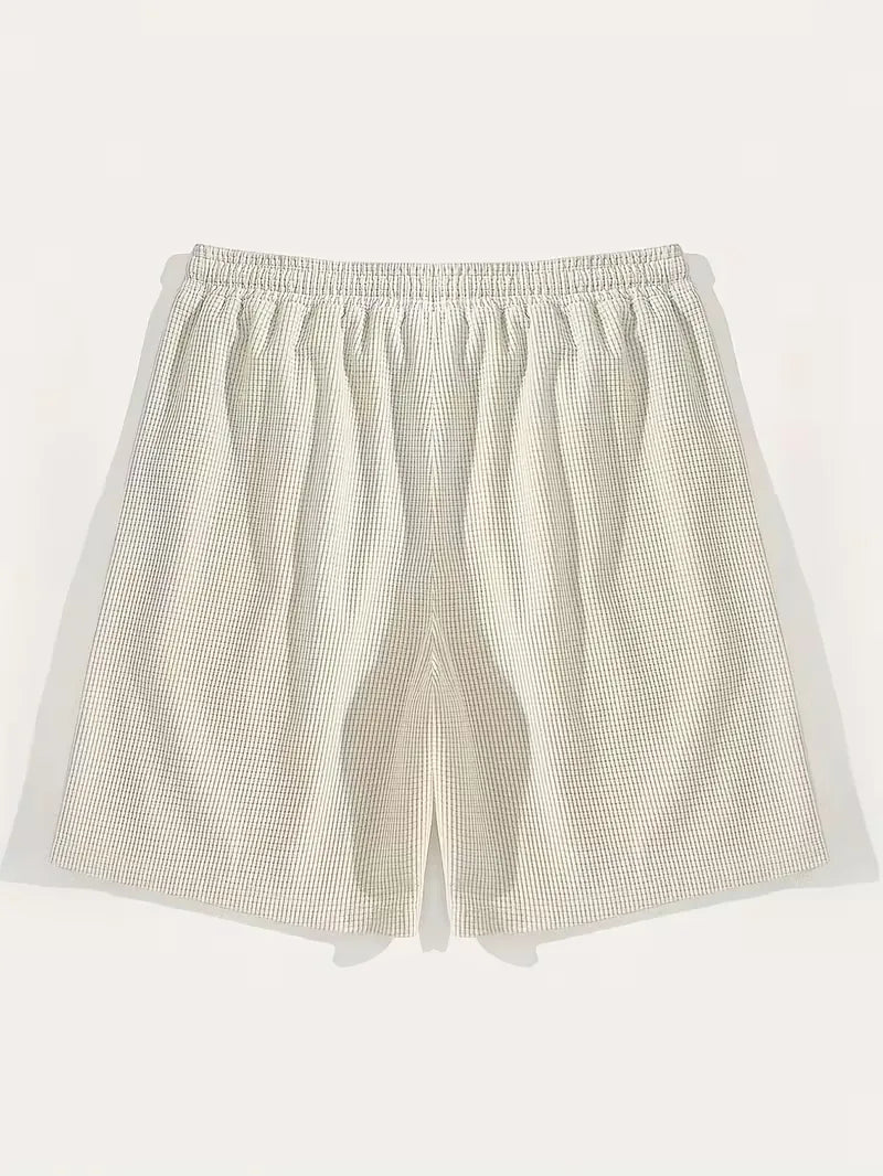 Pantalón corto tipo gofre