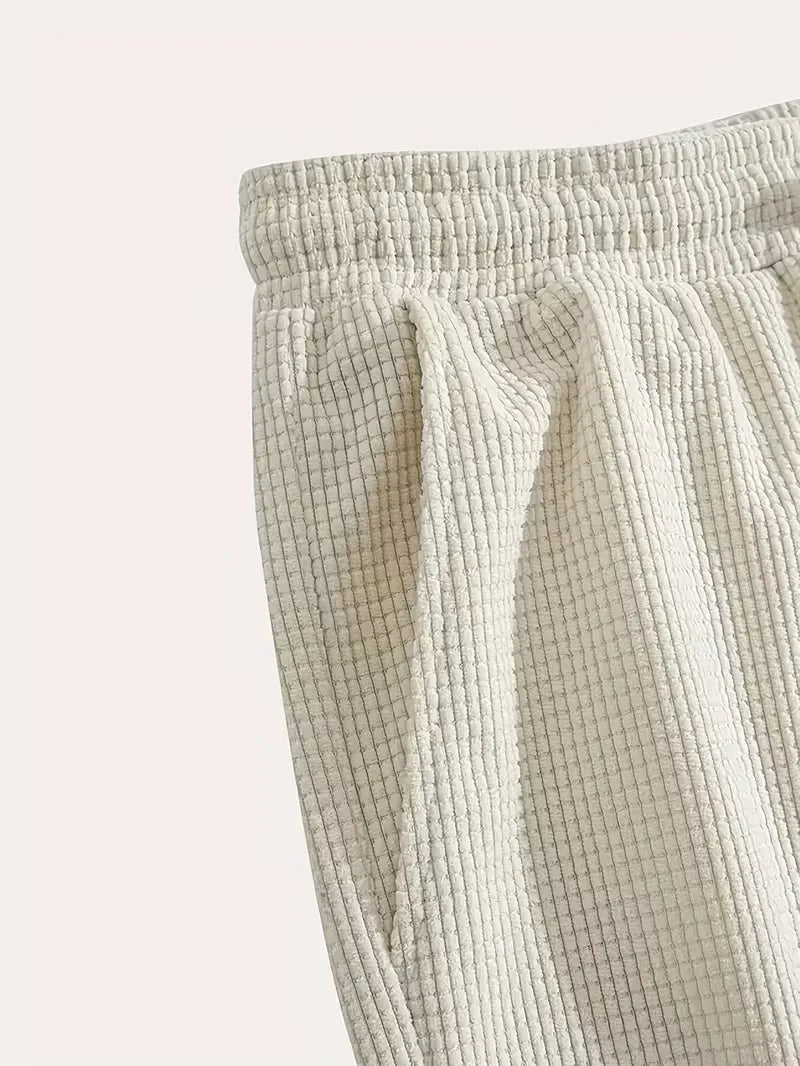 Pantalón corto tipo gofre