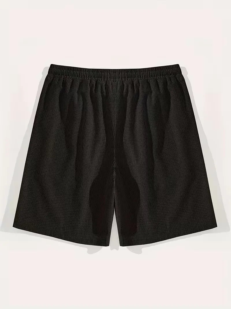 Pantalón corto tipo gofre