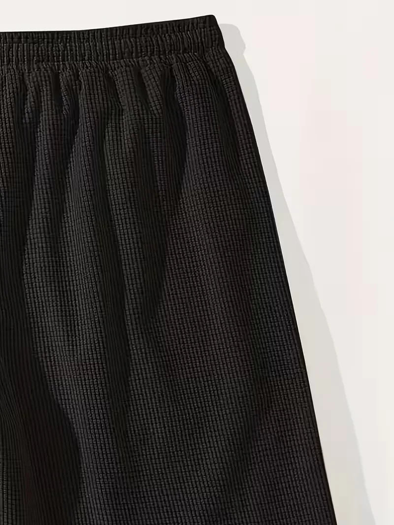 Pantalón corto tipo gofre