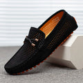 Mocasines de cuero perforado