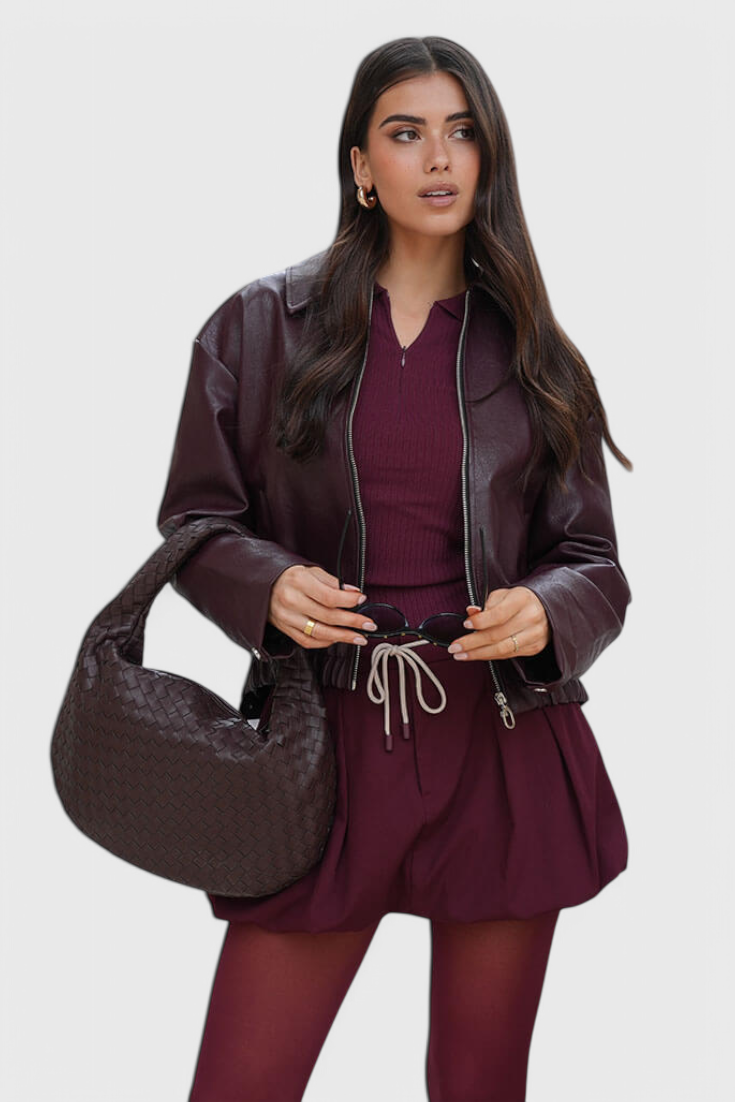 Sage | Elegante bolso de hombro mediano tejido